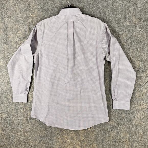 Brooks Brothers Dress Shirt plaid 15 1/2‎ - 33 Blue White Red Button Down - Picture 7 of 11